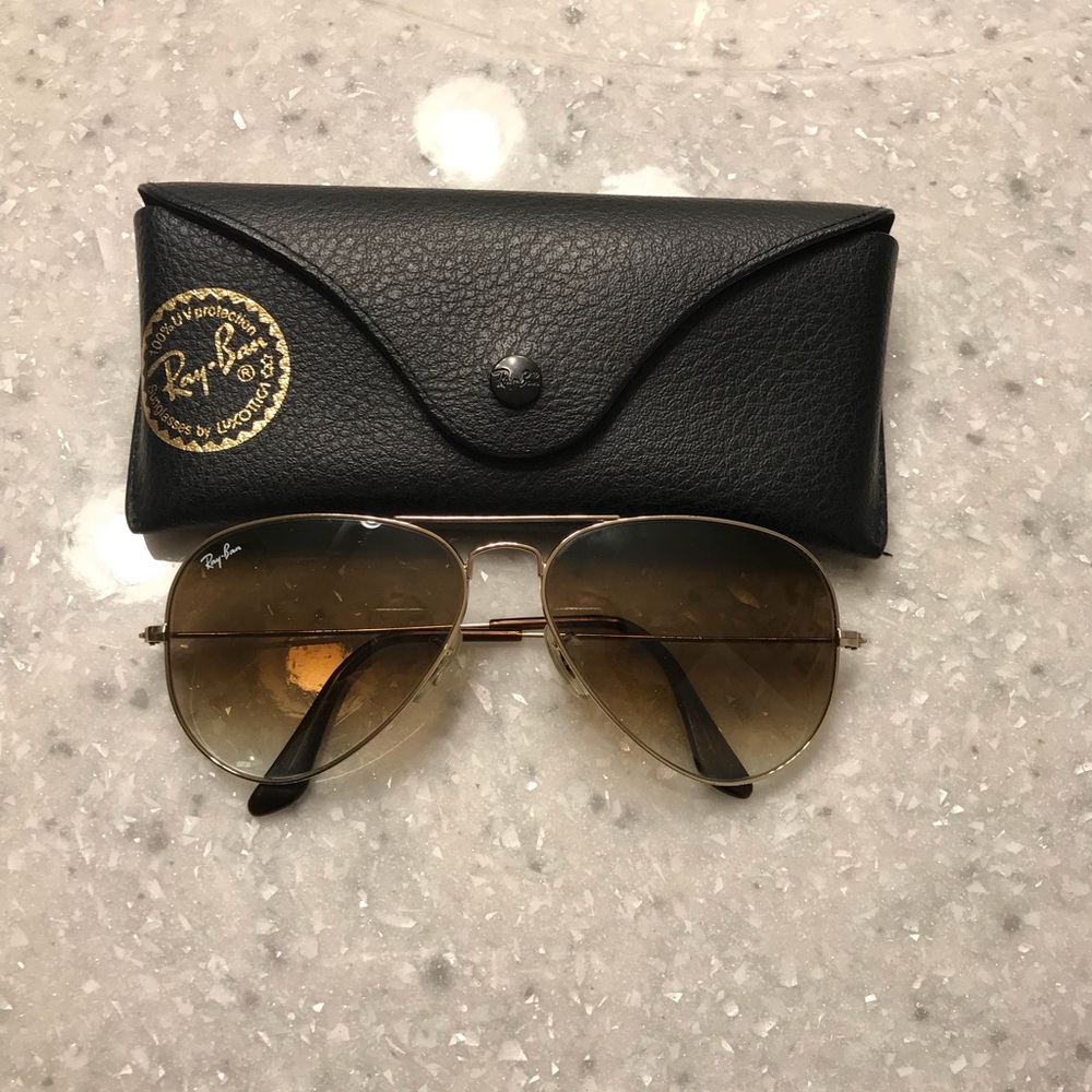 Authentic aviator ray bans